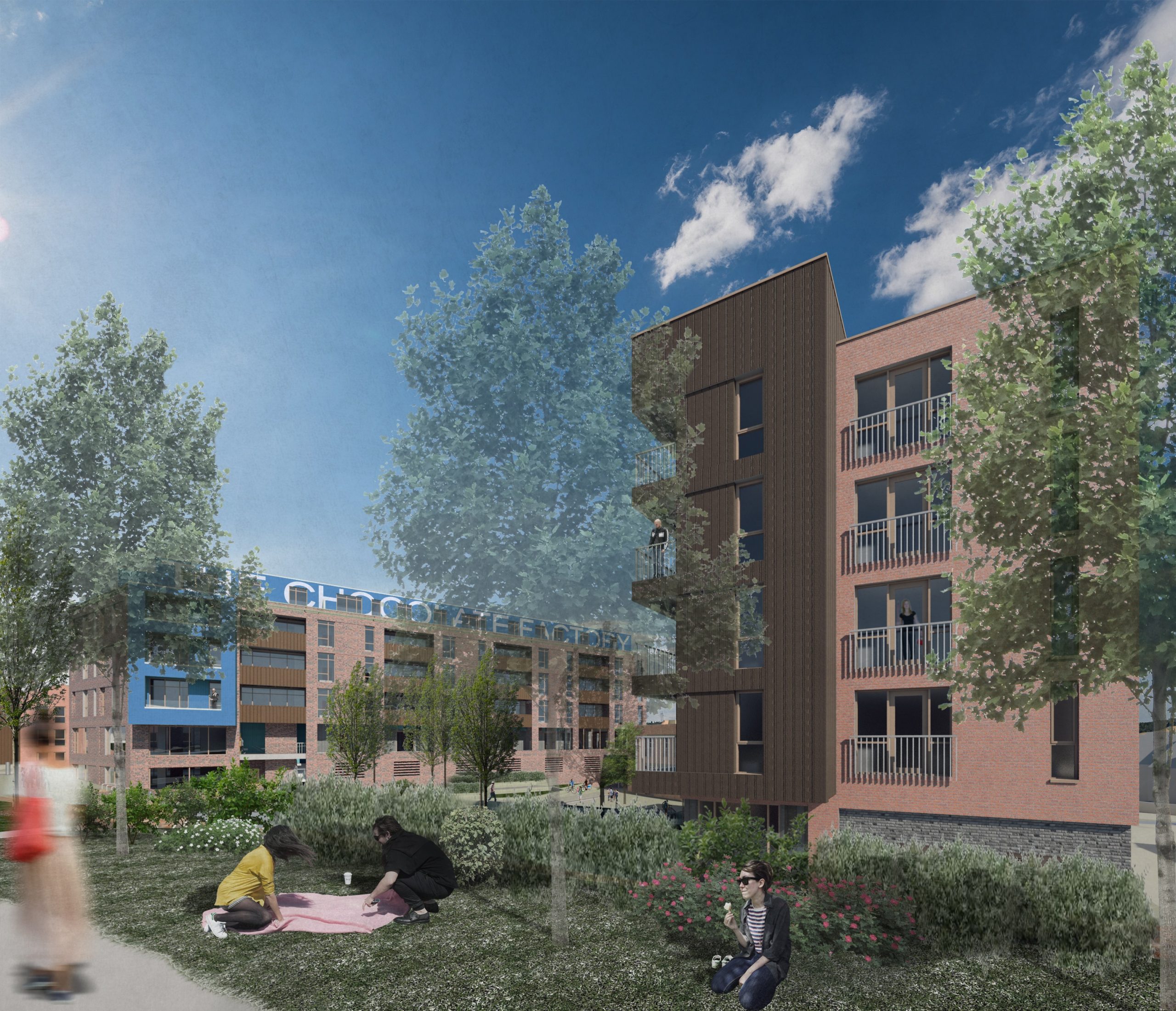 Developers have worked with Bristol City Council to ensure a community being created at The Chocolate Factory in Greenbank, Bristol will have the right mix of homes.