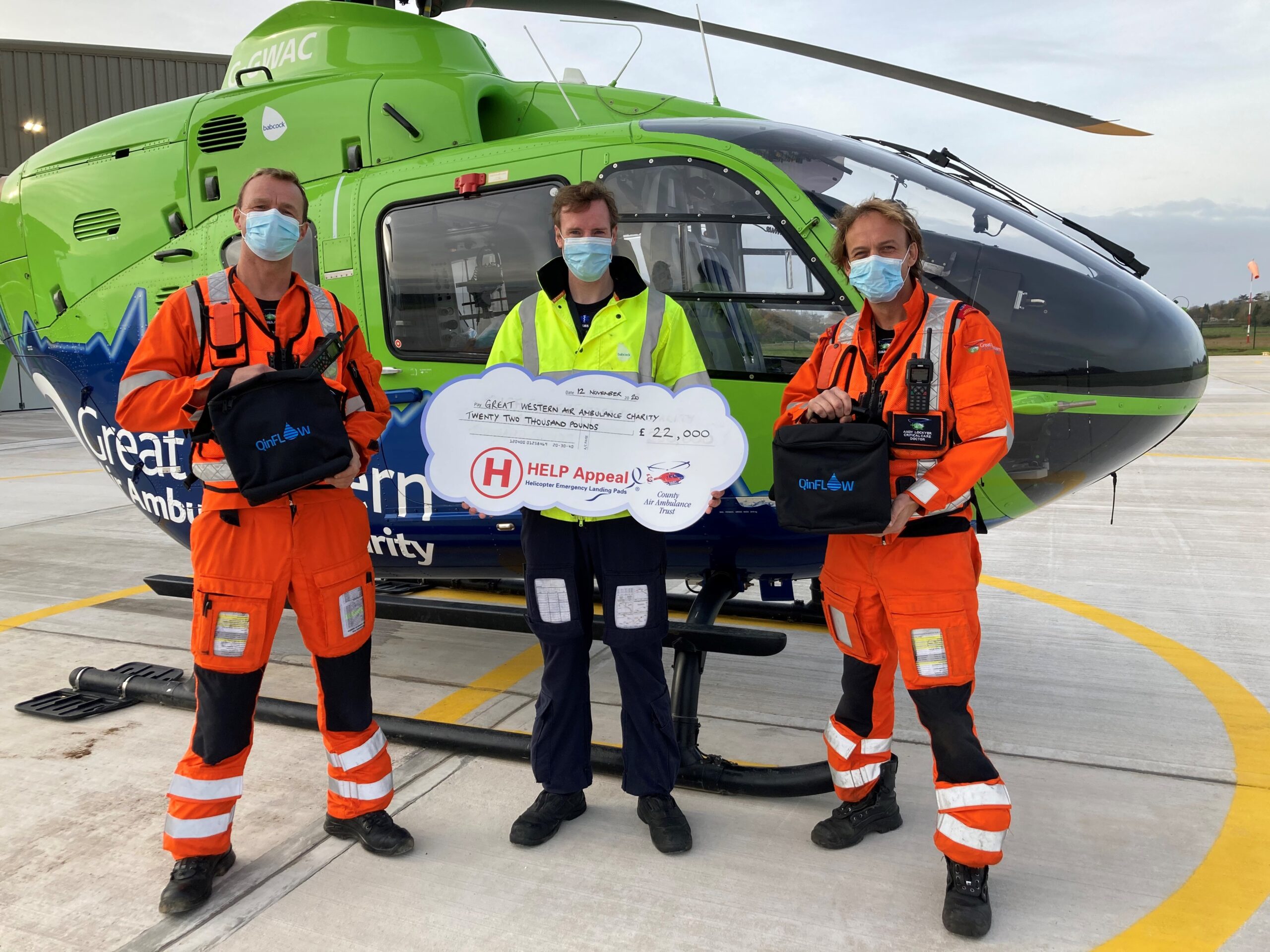 Local air ambulance receives heartwarming donation for vital lifesaving equipment