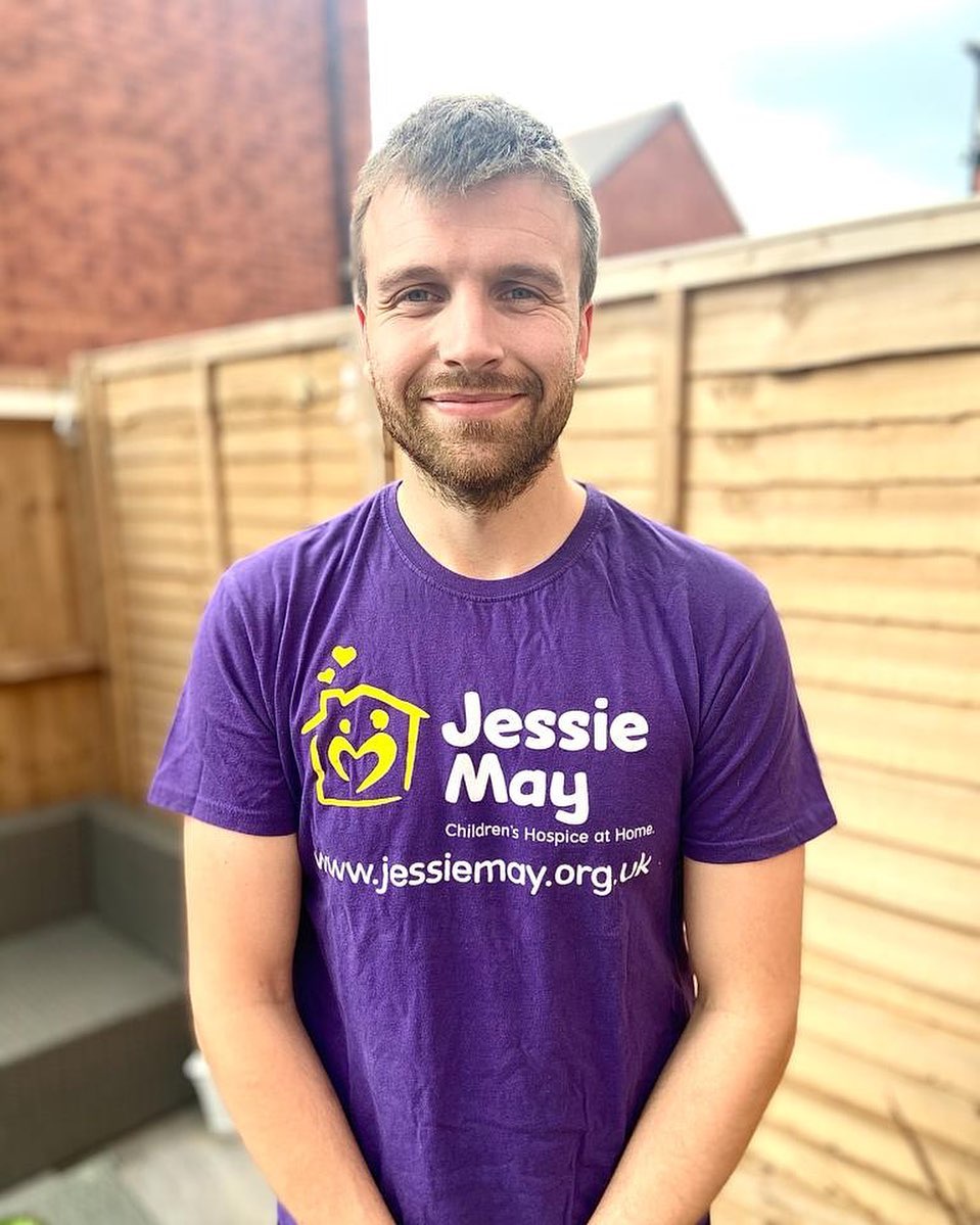Luke Baker, husband to Jessie May nurse Charlotte has set himself the challenge of running 10K a day