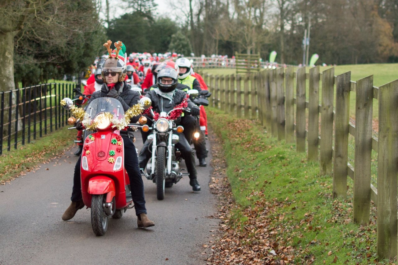 Santas on a Bikes