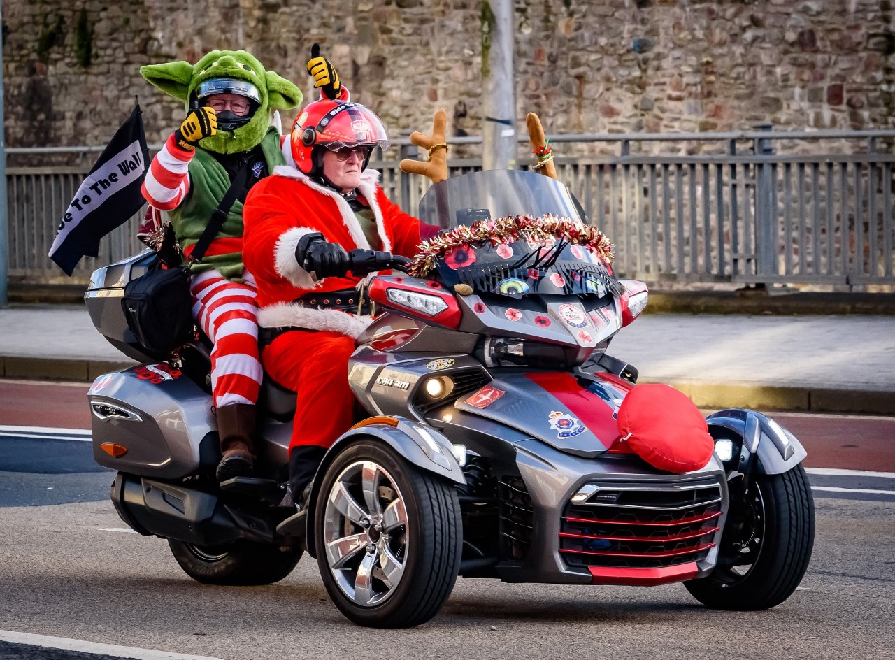 Santas on Bikes