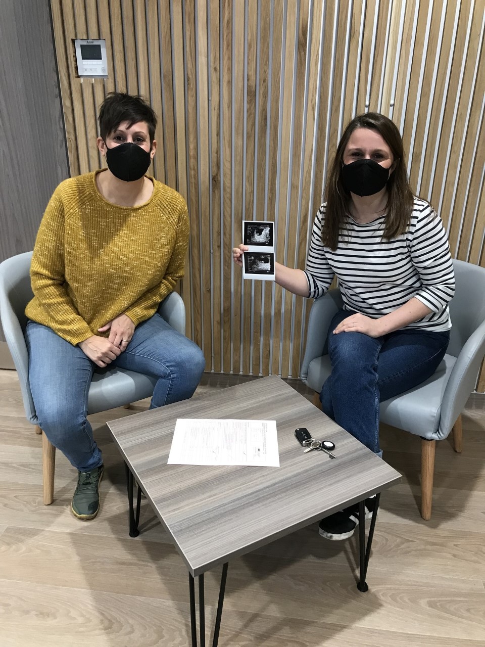 THUMBS UP FOR NEW (BCRM) FROM DANNII AND FRAN