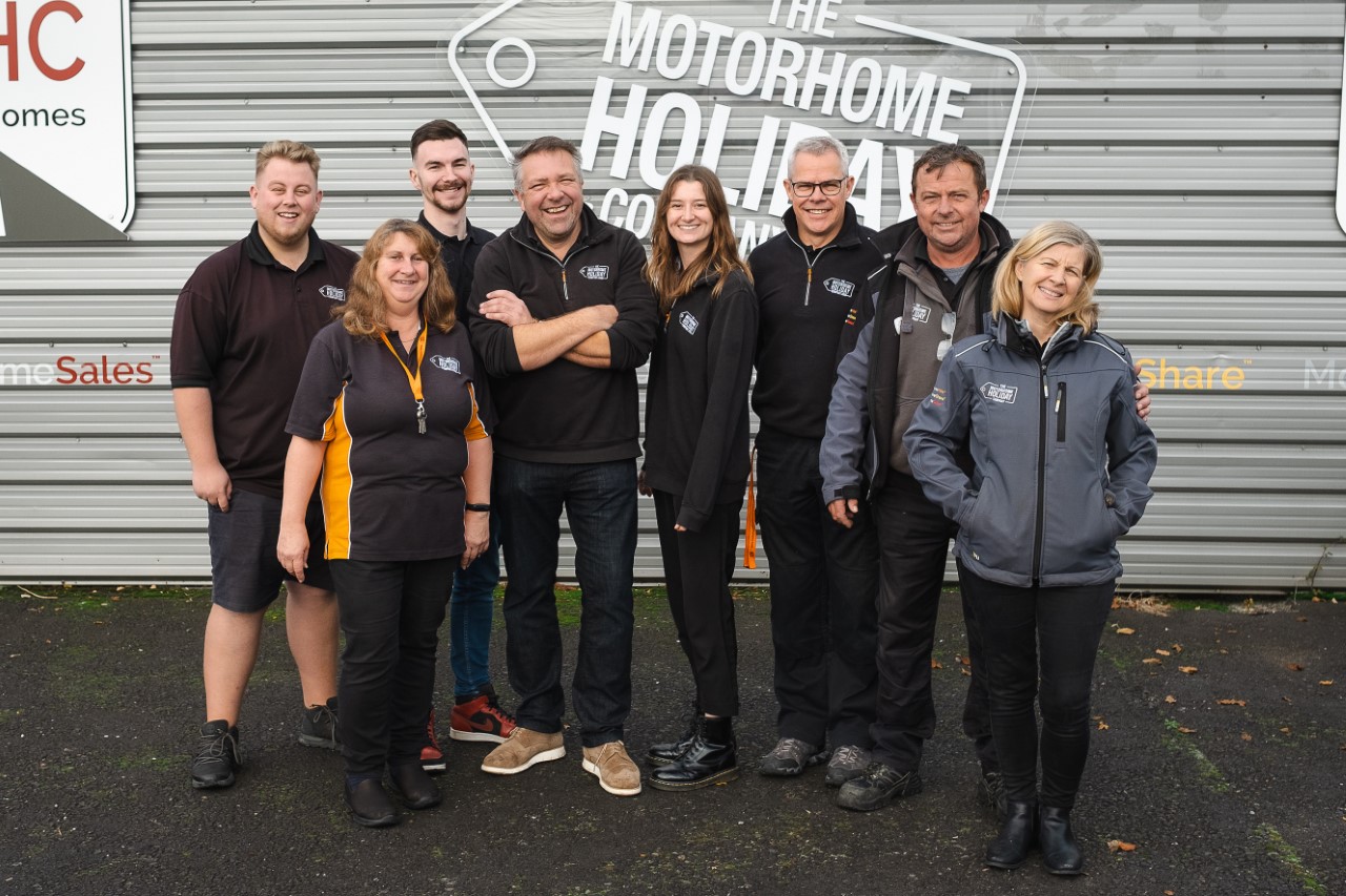 Man sets up motorhome company – while living in caravan