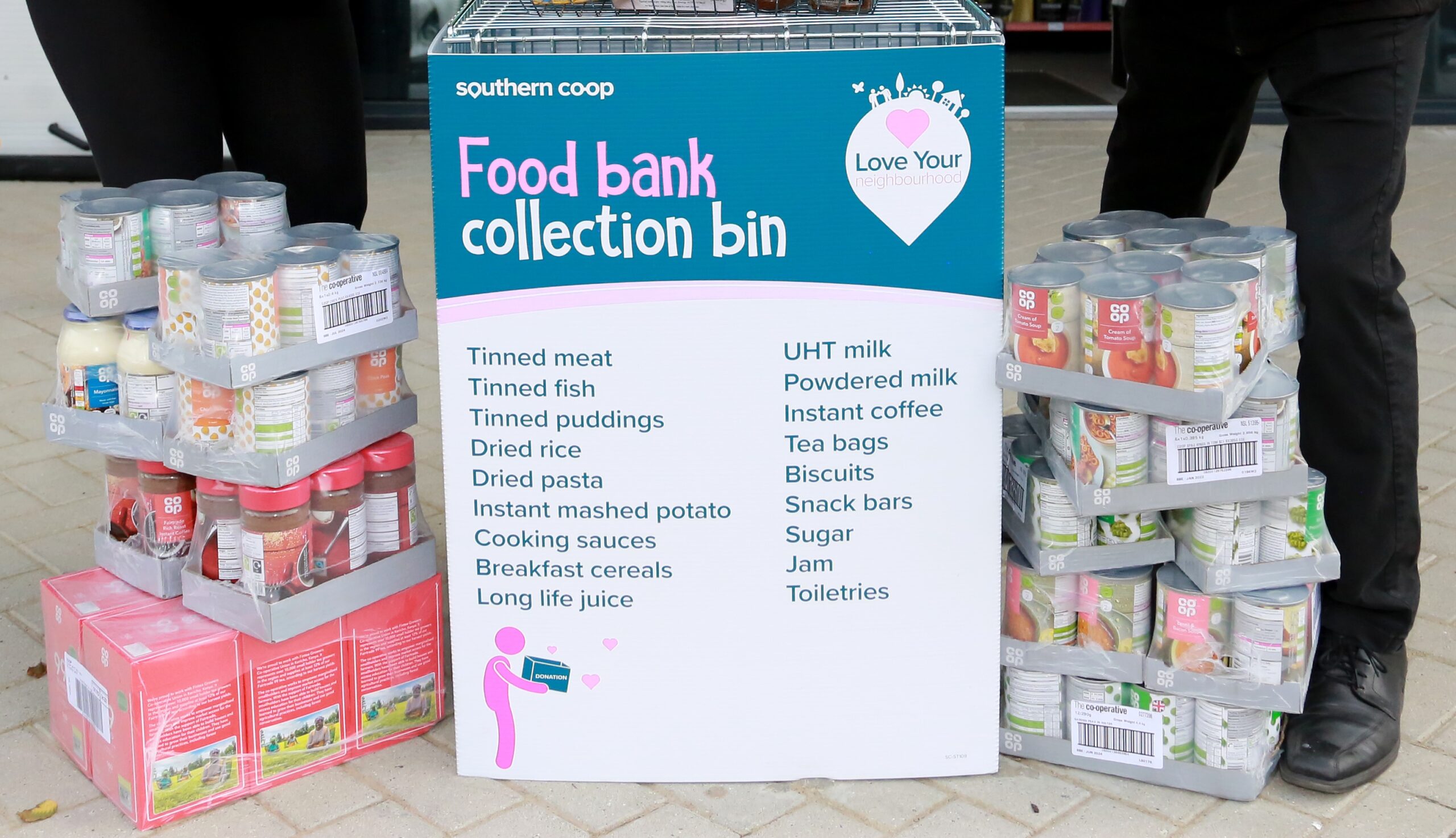 Thousands of pounds worth of gift cards for local food banks