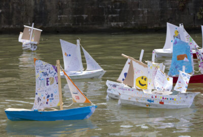 cardboard boat race