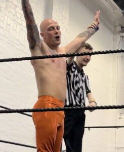 Local business owner tries his hand at wrestling and follows his childhood dreams