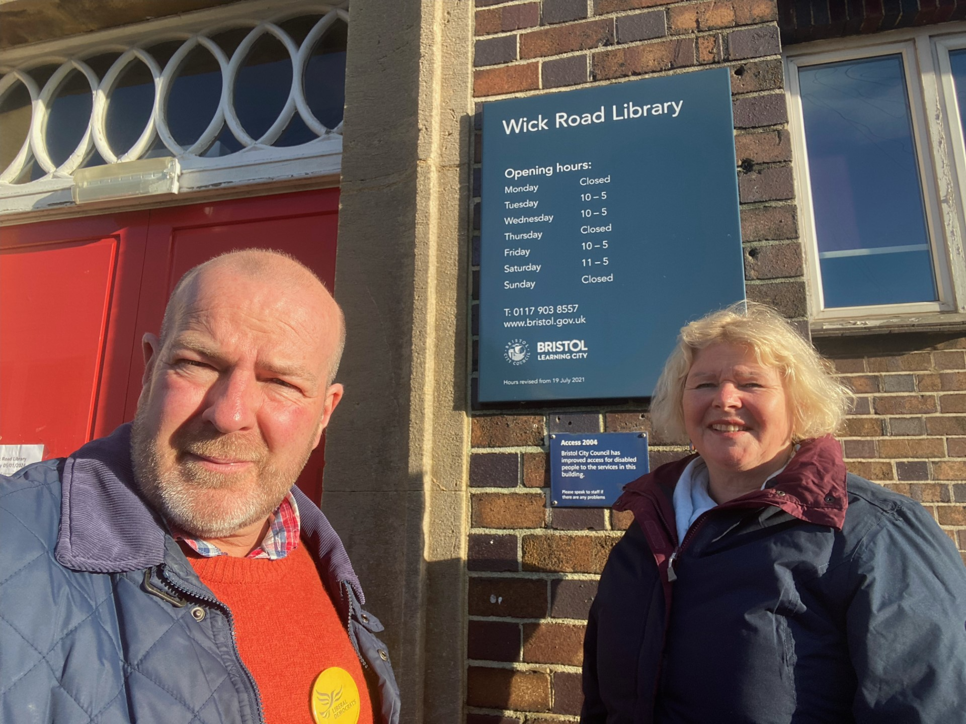 Out and about in Brislington West with Jos and Andrew
