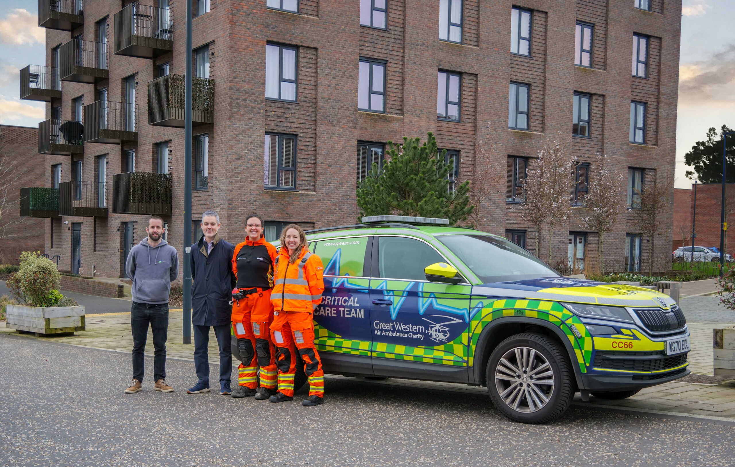 Air ambulance charity and property developers join forces to save lives