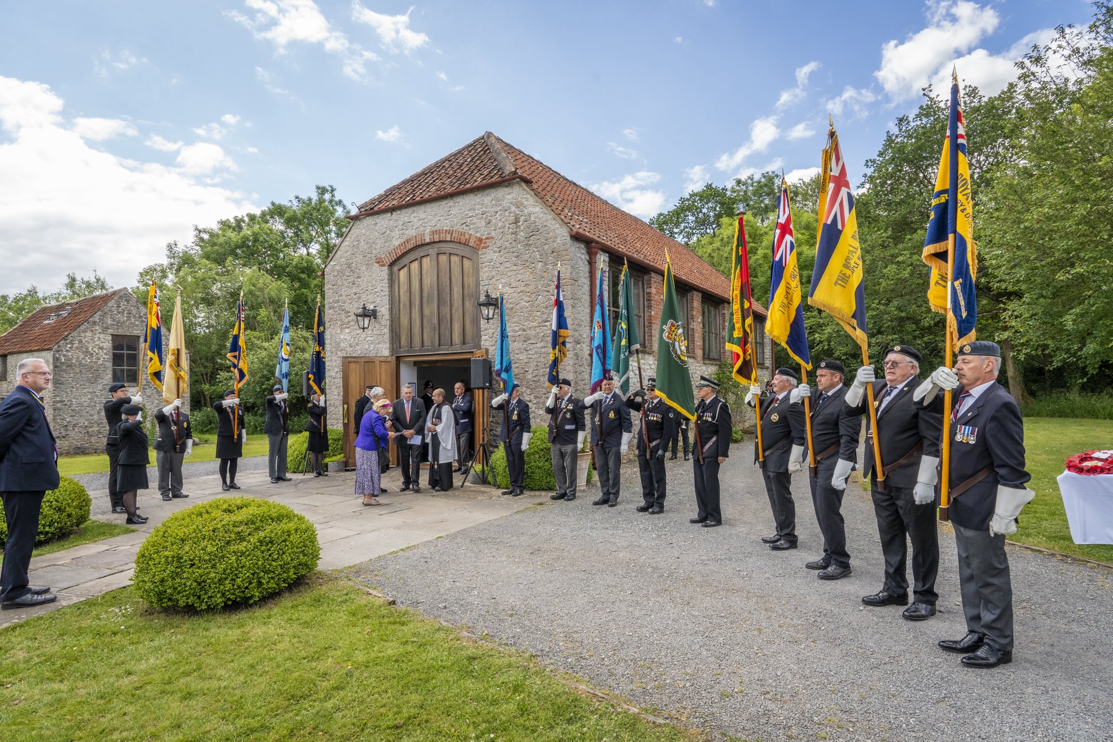Tribute at Memorial Woodlands near Bristol to the fallen