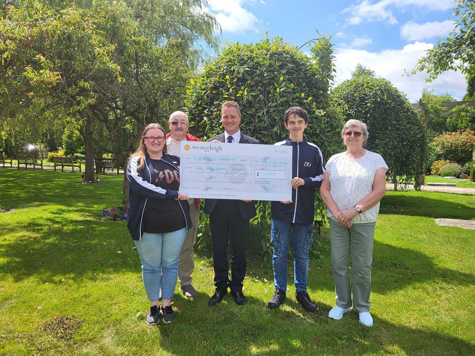 North Somerset Karate club floored by crematorium’s donation