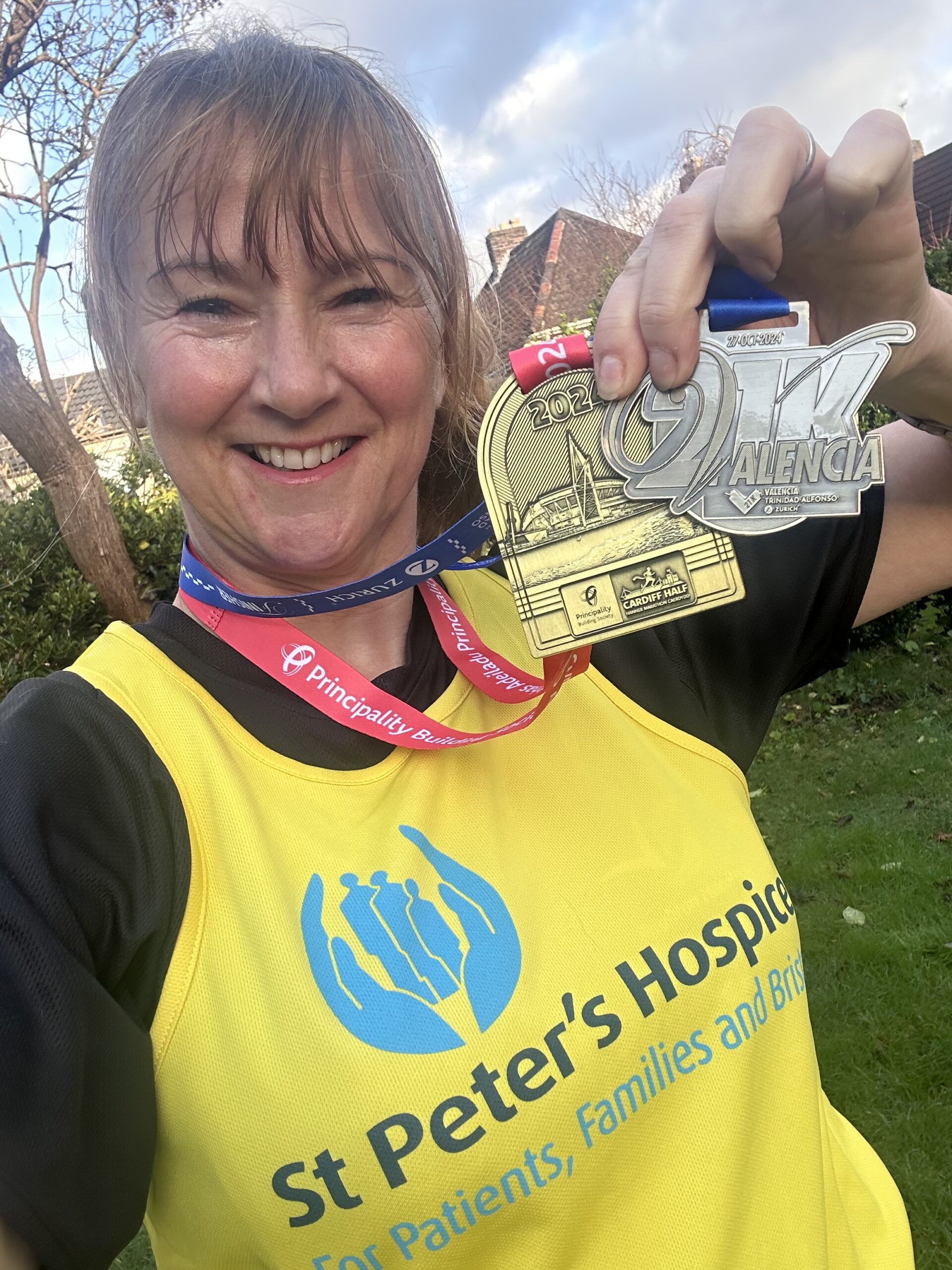 Hospice stalwart takes on six European half marathons – ‘dodgy knee’ and all