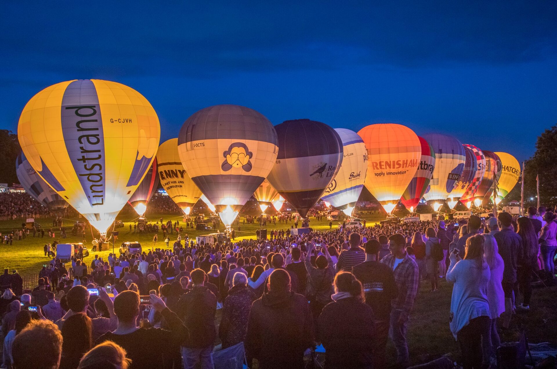 Bristol balloon fiesta night glow