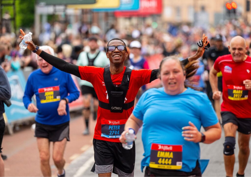Tens of thousands of supporters lined the streets as participants took on the 10k and half-marathon events