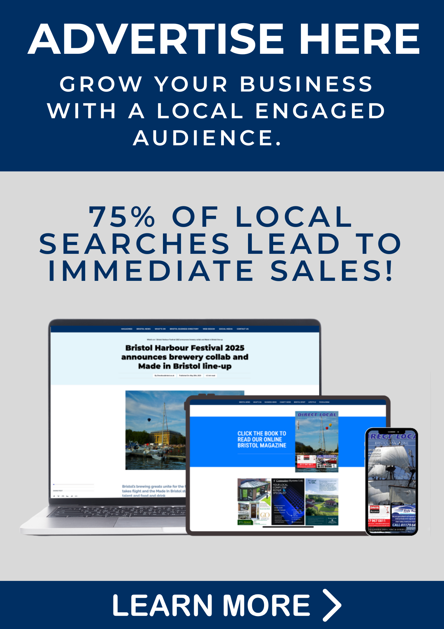 75% of searches lead to immediate sales