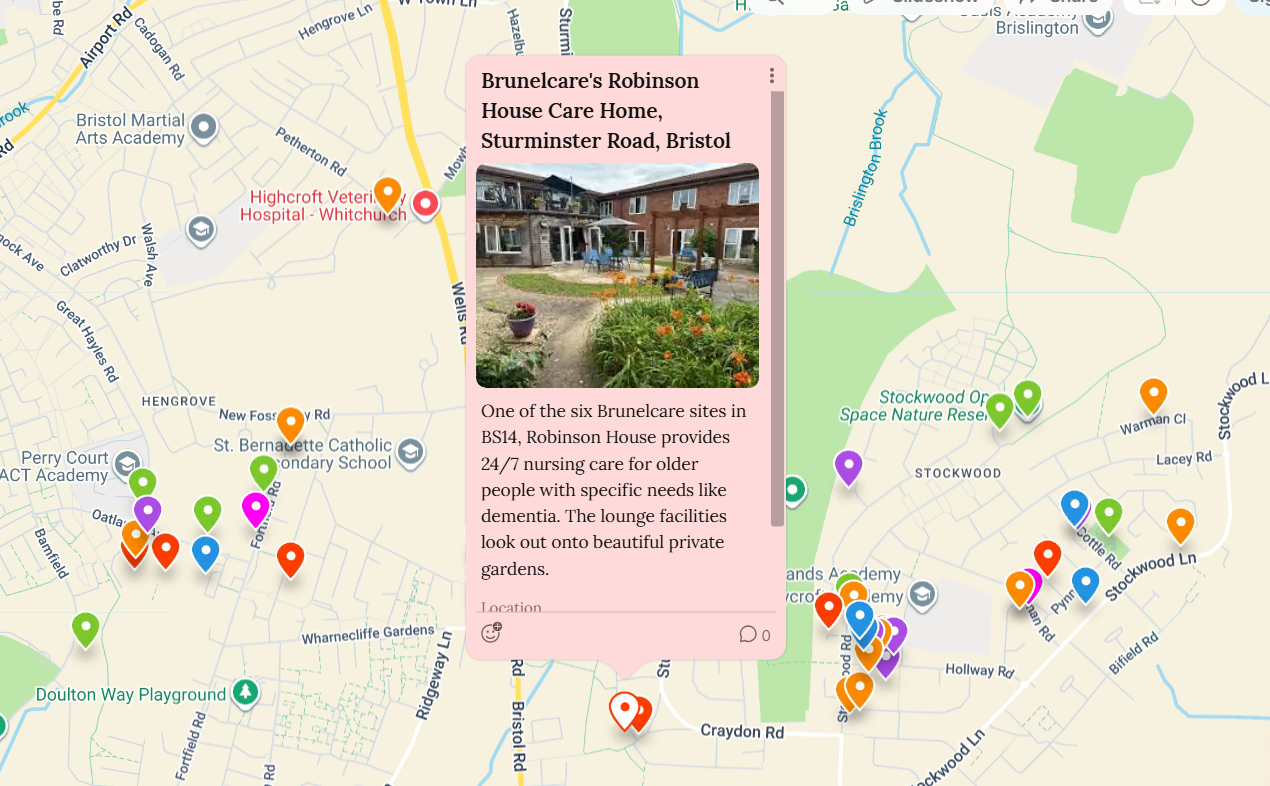 runelcare and University of Bristol students create Community Map