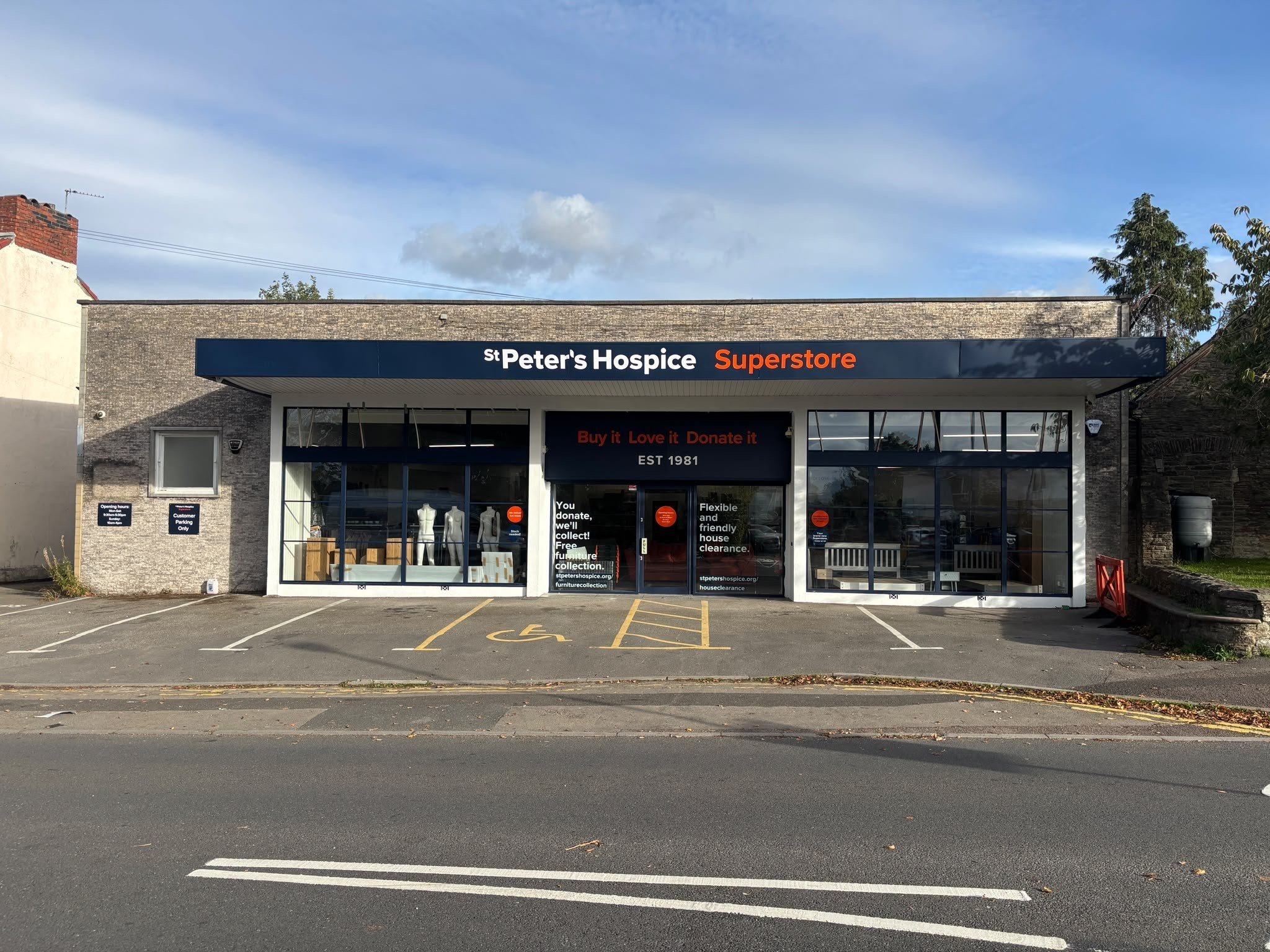 Bristol charity St Peter’s Hospice has opened two new shops